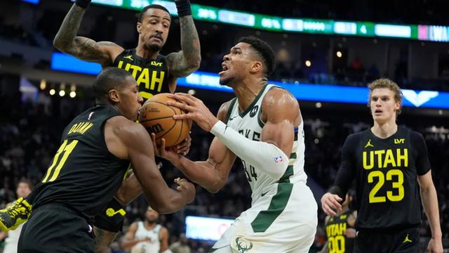 世界杯2026-上海队逆转爵士，字母哥统治全场